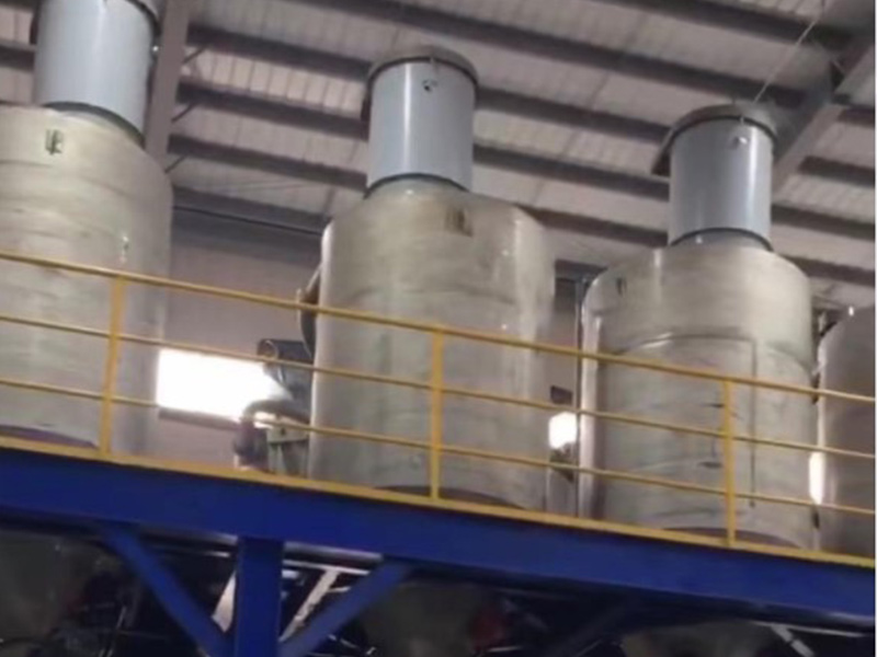 Automatic powder batching production line